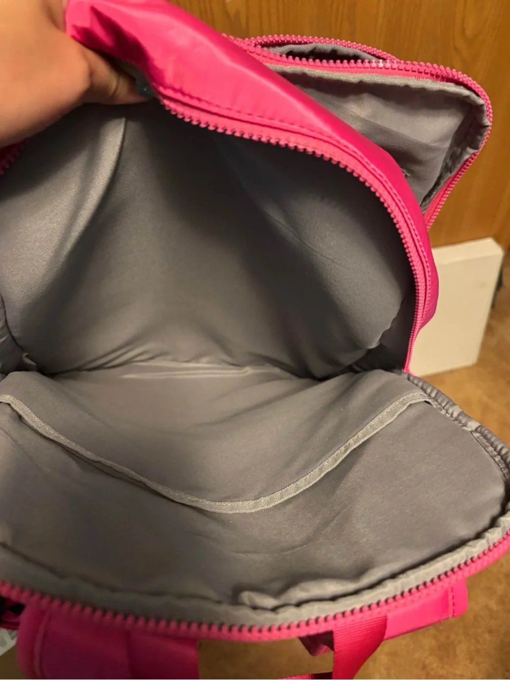 Steve Madden Hot Pink Nylon Backpack with Front Pockets